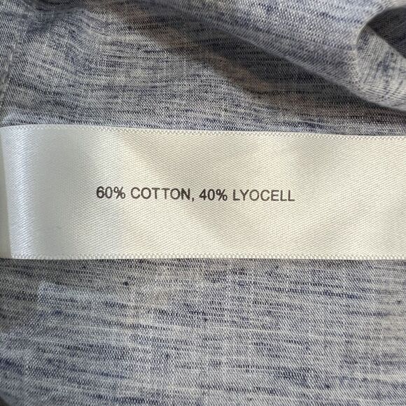 Cactus Man Ricky Singh Shirt Mens Medium Gray Long Sleeve Button Up Floral Trim - Picture 5 of 9